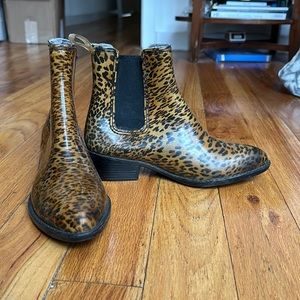 JEFFREY CAMPBELL cheetah rain boots